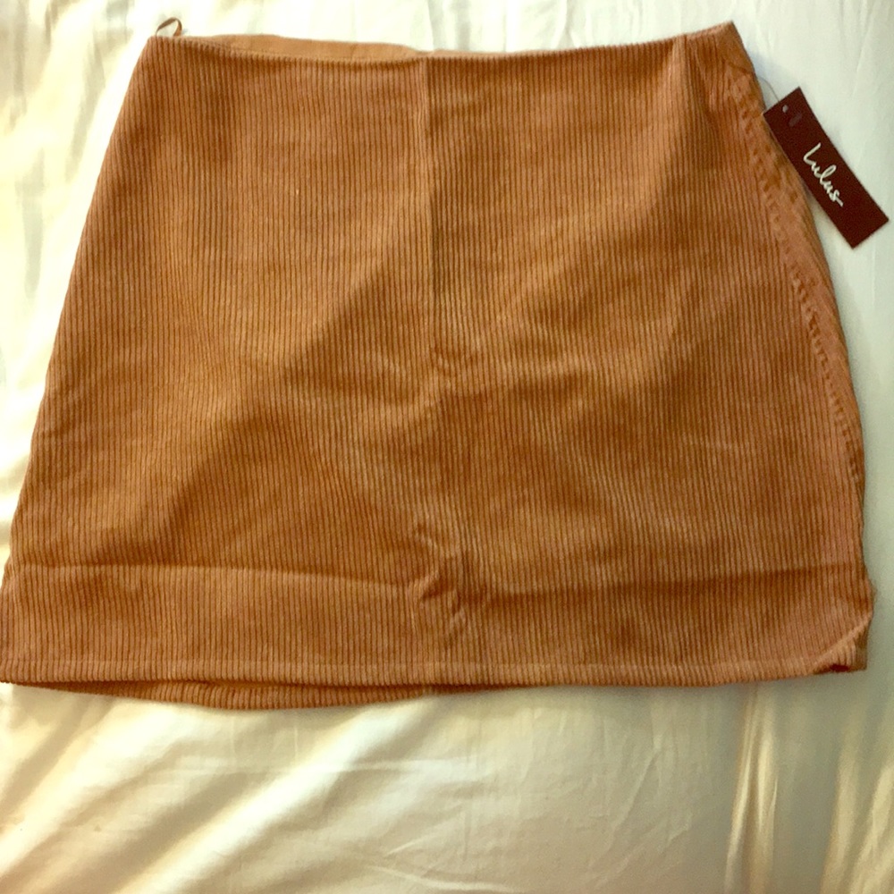 Large corduroy mini skirt